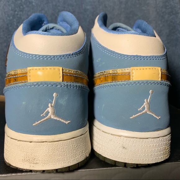 Air Jordan 1 Retro Alpha White University Blue 2007 7Y - Picture 11 of 16